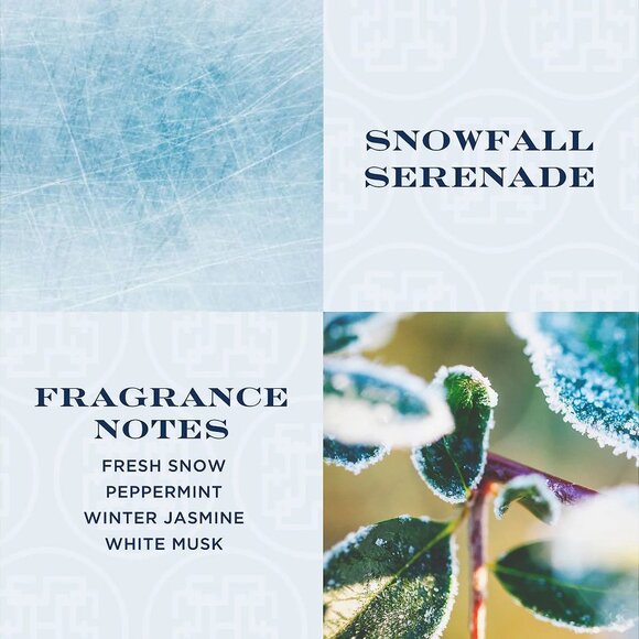 Slatikin & Co Elton John 14oz 3 Wick Candle Woodside Estate - Snowfall Serenade - Picture 4 of 14